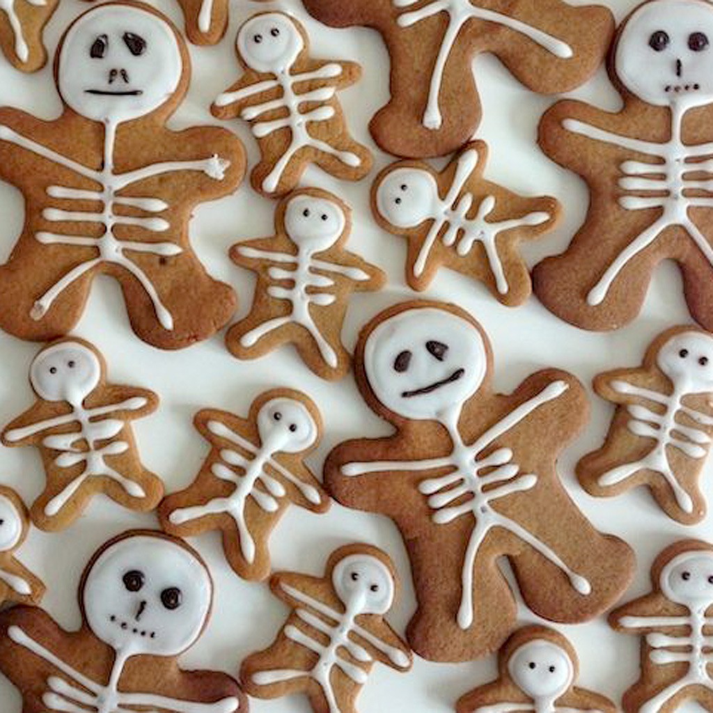 Gingerbread squelette de Halloween