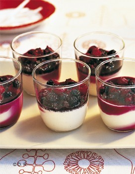 Panna cotta aux fruits rouges