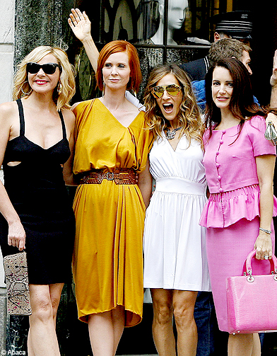 Photo De Groupe Sur Le Tournage De Sex And The City Elle Free