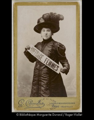 Expo : 150 ans de féminisme en photos Hubertine Auclert 