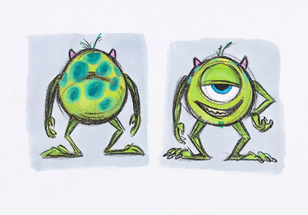 Sully de dos et de face dans Monstres et cie