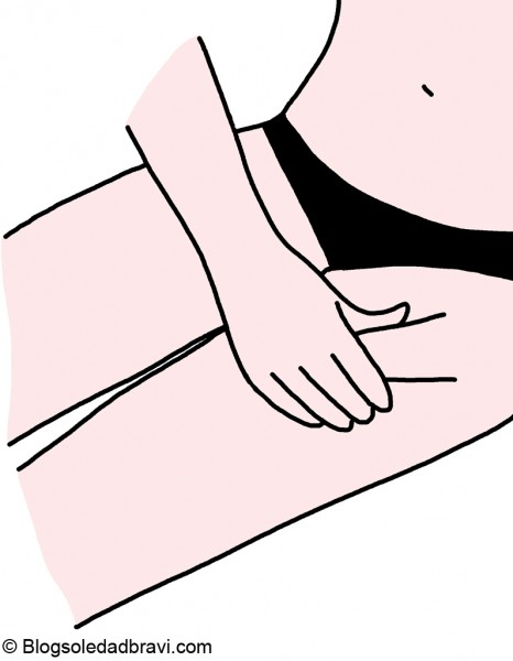 Cellulite : comment se masser les cuisses et le ventre - Elle