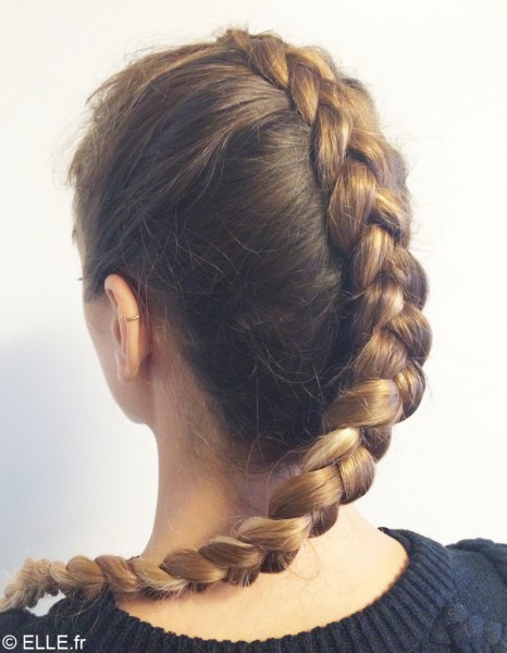 coiffure tresse inversee