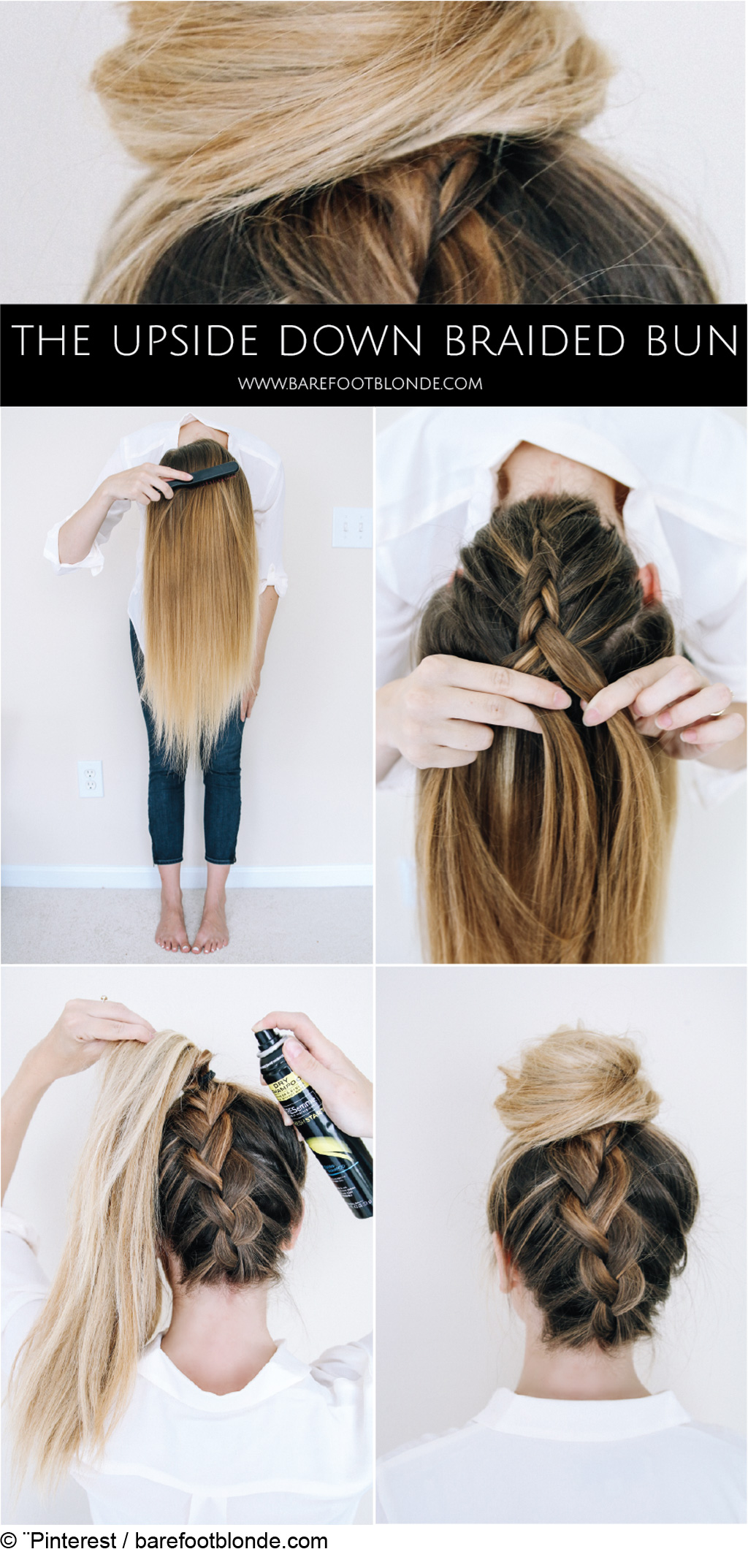 Chignon facile pour cheveux longs
