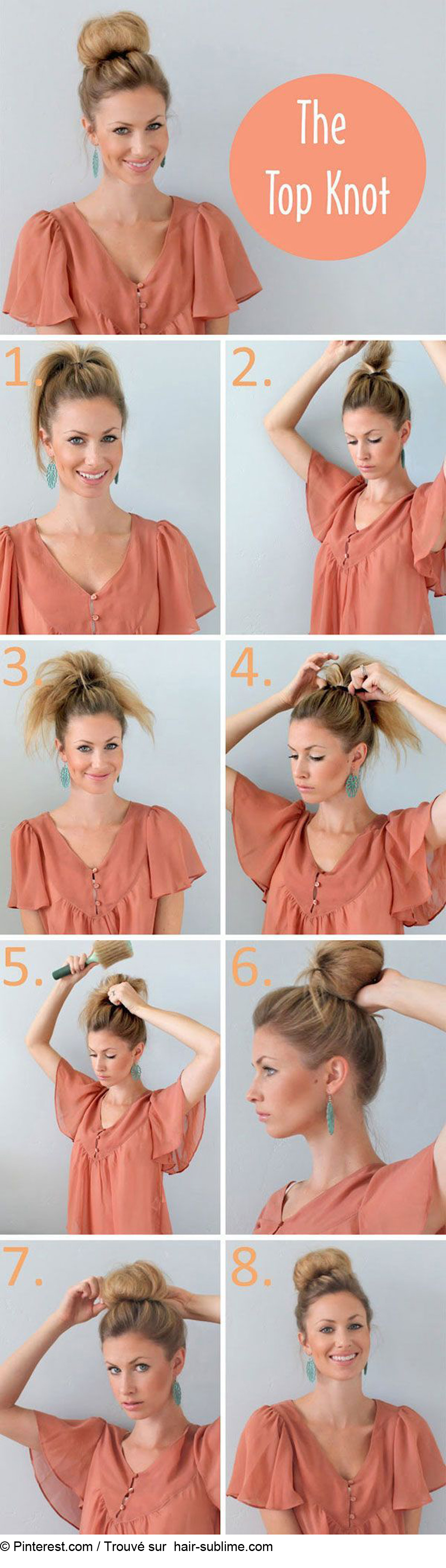 Chignon donut flou