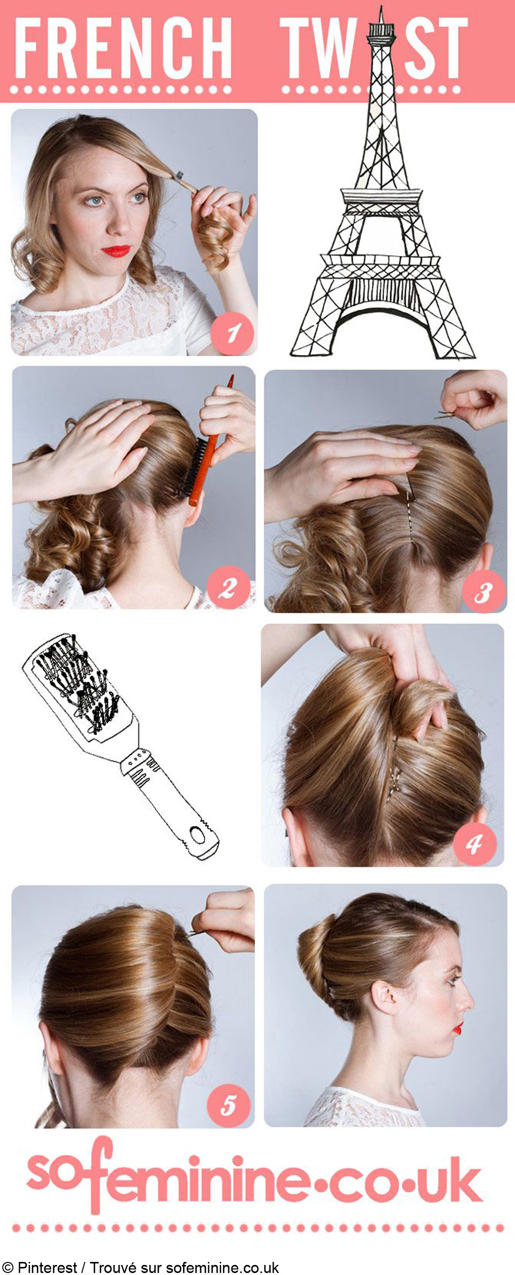 Pour aller plus loin, d\u0027autres idées de tutos sur Pinterest pour réaliser un chignon banane.