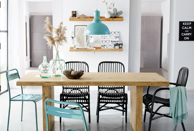 10 idées déco pour une maison bobo elle décoration Salle décor Verriere manger à