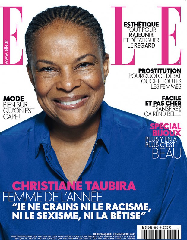 Christiane Taubira, femme de l'année selon le magazine Elle