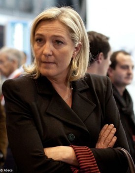 Marine Le Pen dit representer la majorite silencieuse