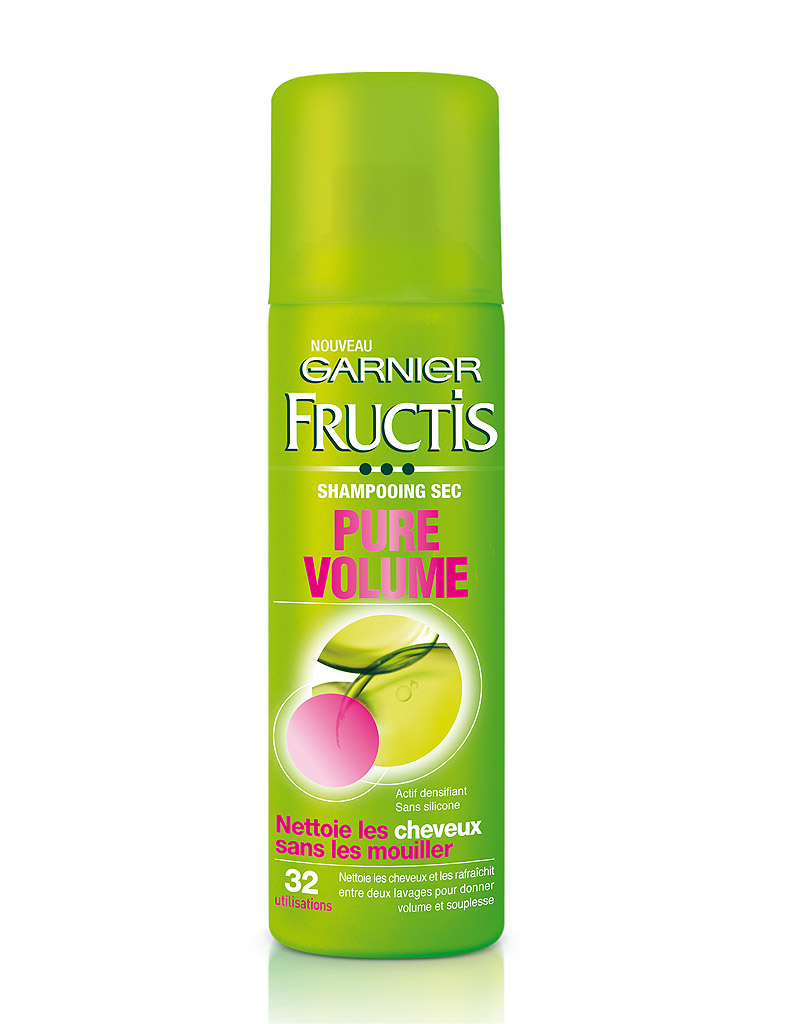 Shampoing sec Pure Volume Fructis de Garnier, 6,90€ les 150 ml en GMS