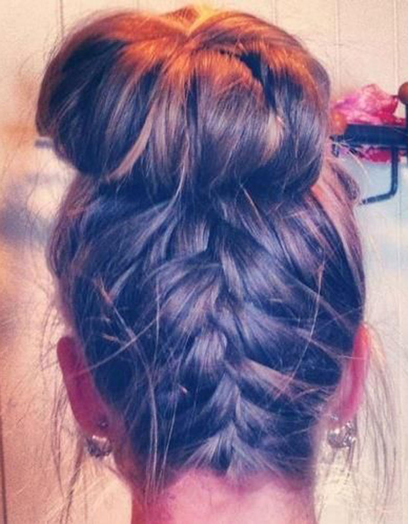 Tresse Collée Chignon La Tresse Collée En 20 Déclinaisons