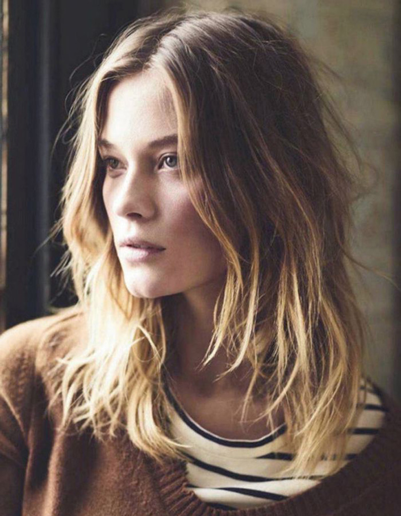 Coupe de cheveux ondulés blonds automne-hiver 2016 - cheveux ondulés