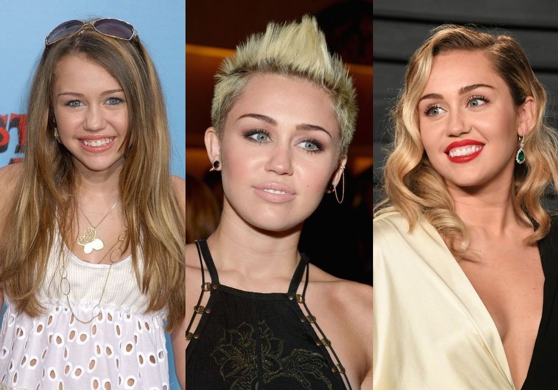 Miley Cyrus Her Incredible Hairstyle Evolution From Hannah Montana