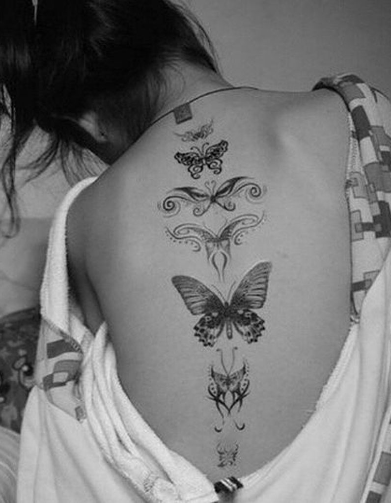 Tatouage Dos Papillon Ces Tatouages De Dos Quon A Envie