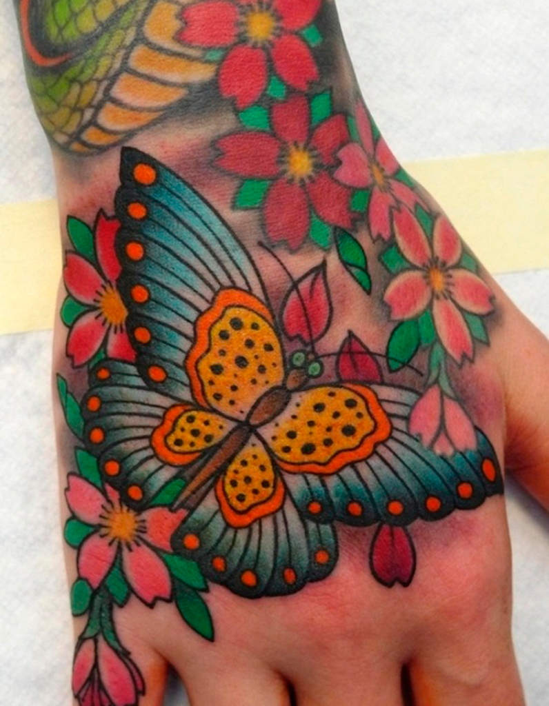  Tatouage  papillon  fleur  Tatouage  papillon  20 jolies 