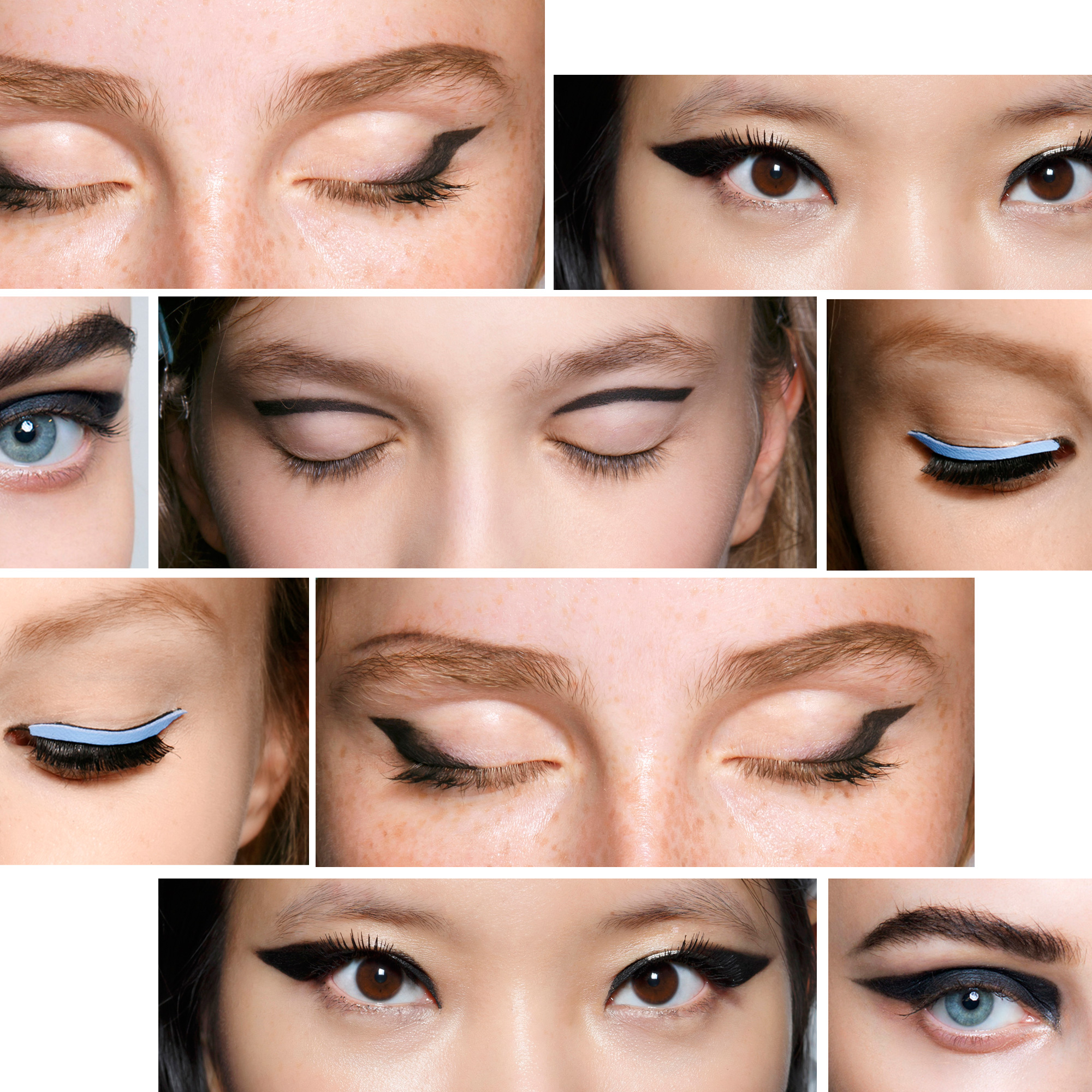 Le liner graphique Maquillage printempsété les tendances repérées