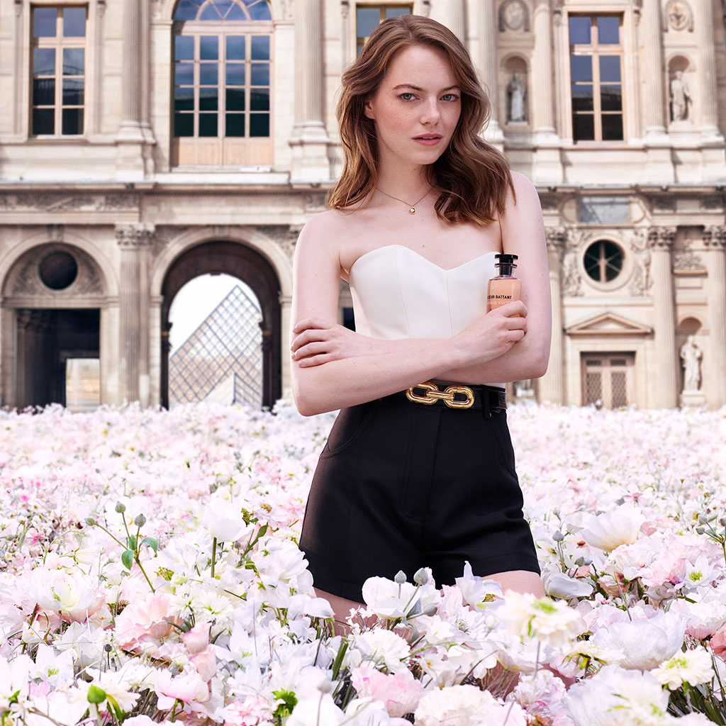 Exclu : Emma Stone nous surprend dans la nouvelle campagne parfum Louis Vuitton - Elle