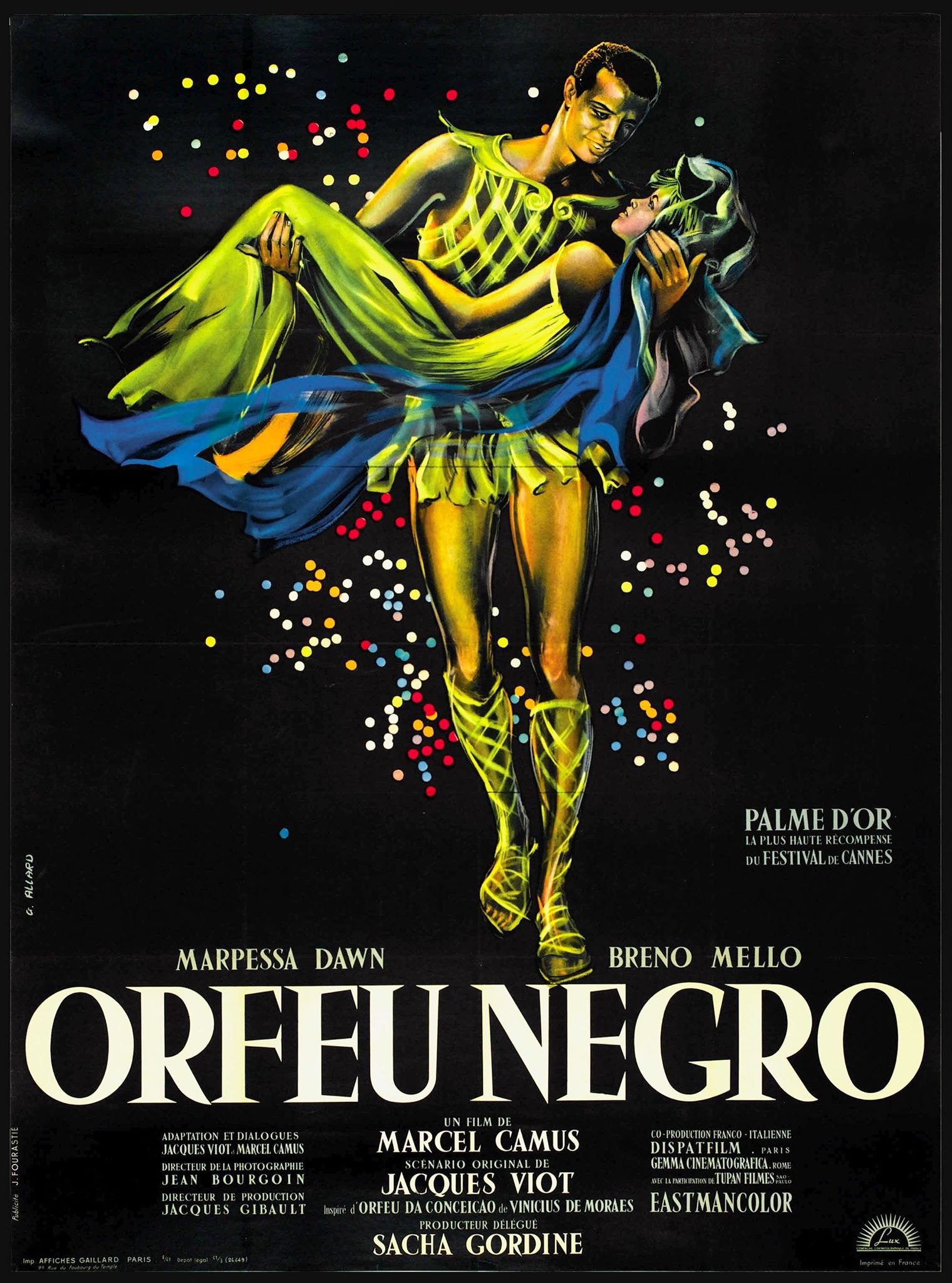1959 : « Orfeu Negro » de Marcel Camus (France) - Palme d'Or à Cannes : les  films récompensés de 1955 à aujourd'hui - Elle