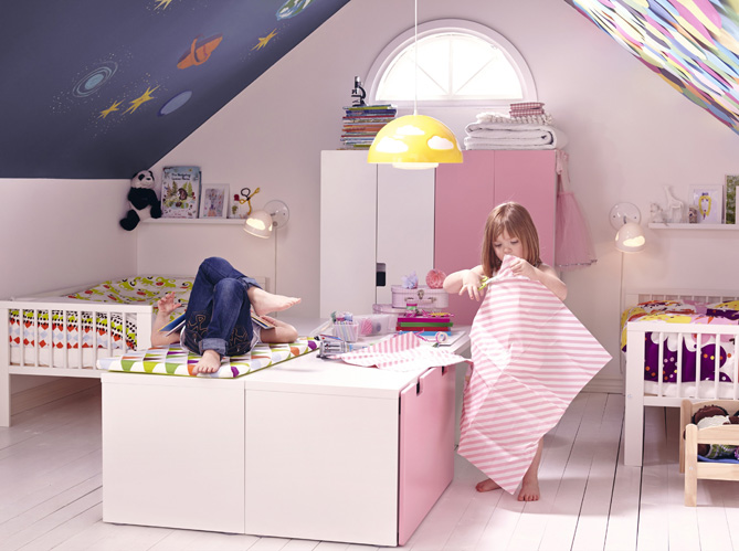 5 Belles Chambres D Enfant Amenagees Dans Les Combles Elle Decoration