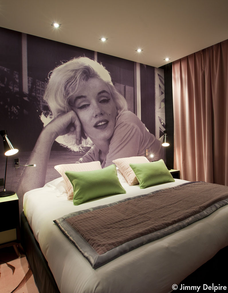 Marilyn Fait Son Cinema Au Platine Hotel Elle Decoration