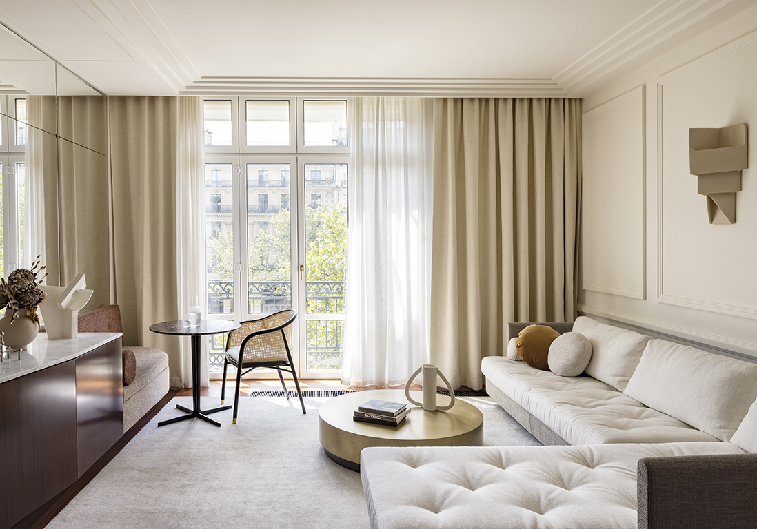 Petite surface : un deux pièces de 47 m2 restauré comme un palace Art Déco - Elle Décoration