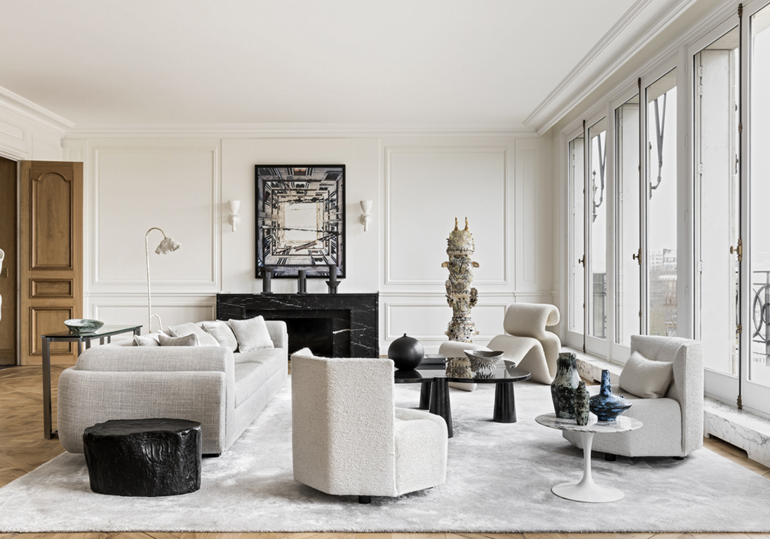 Un appartement de collectionneuse sans limite au mobilier d'exception - Elle Décoration
