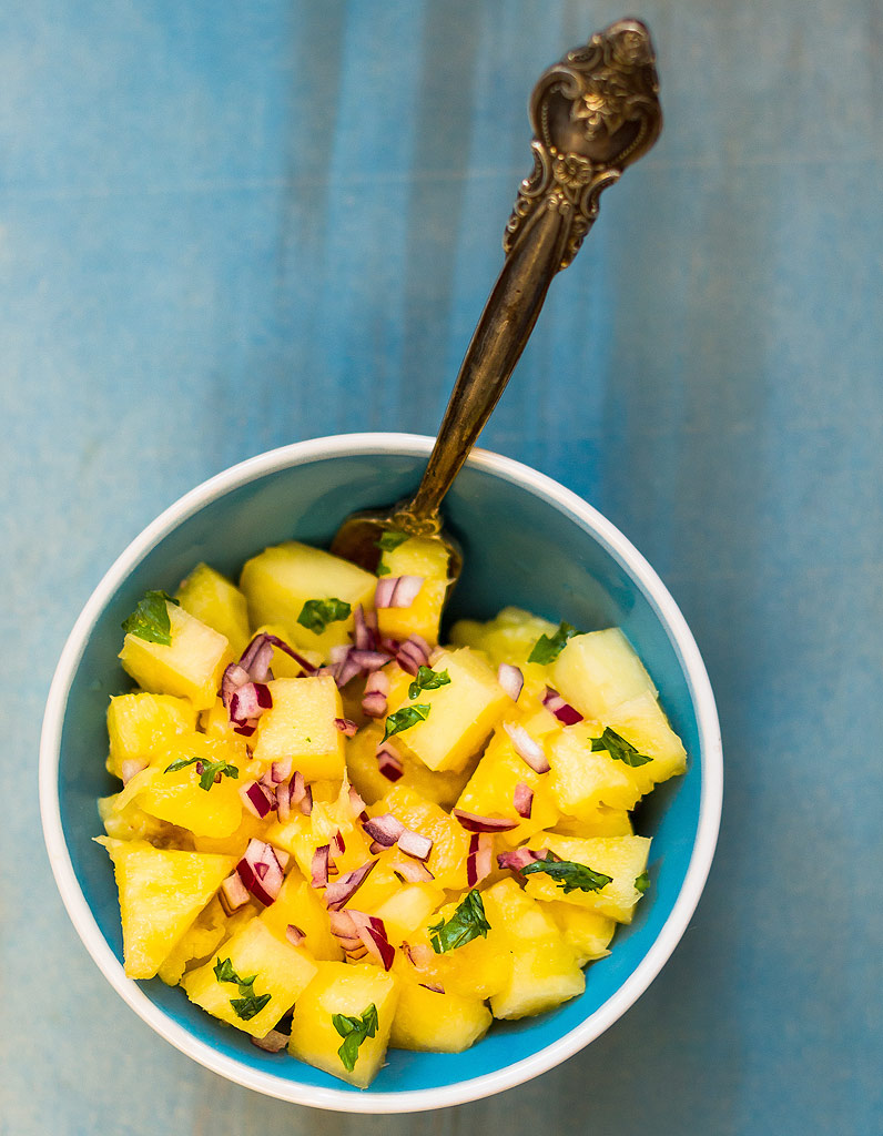 Tartare d’ananas, citron vert et basilic 10 tartares de fruits et