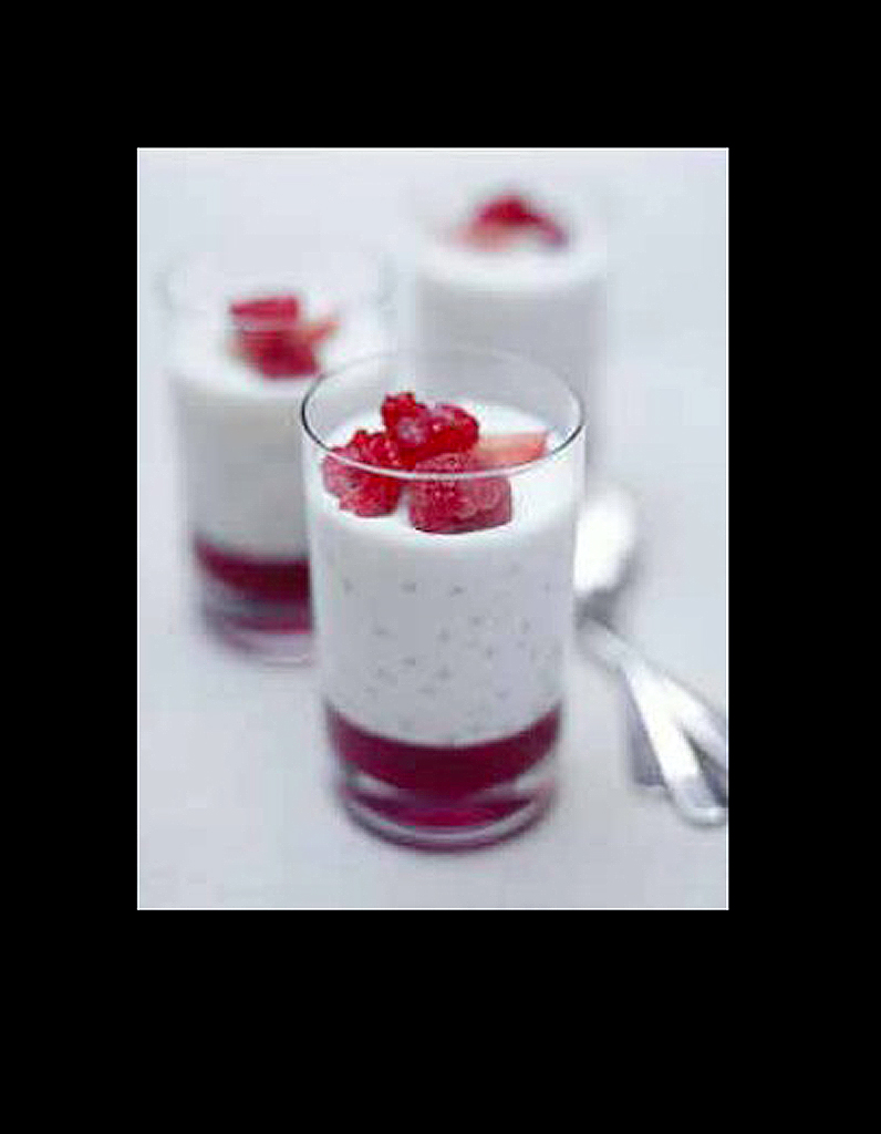 Tapioca au lait de coco et fruits rouges - Nos plus belles Tapioca au lait de coco et fruits rouges - Nos plus belles
