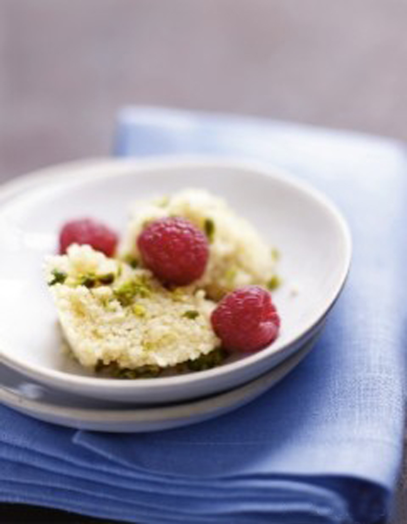 Halva aux framboises et pistaches Du soleil dans nos desserts Elle