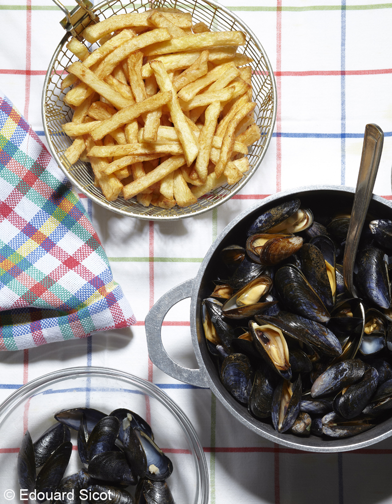 recette moulesfrites Les frites c’est chic ! Elle à Table