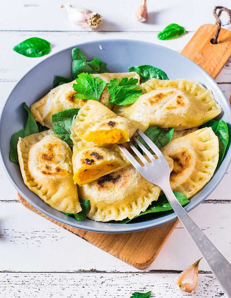 Raviolis Vegan Au Potimarron - Comment Faire Des Raviolis Maison ...