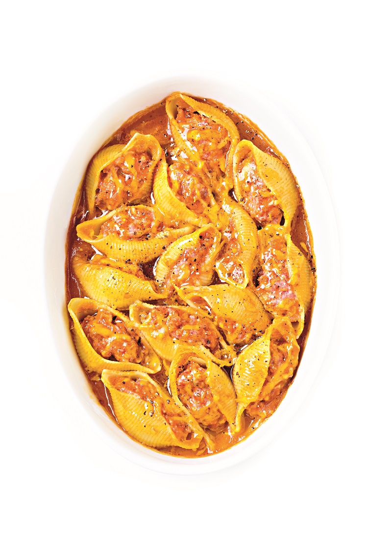 Pâtes farcies poivron-mimolette - Simplissime : Jean Pâtes farcies poivron-mimolette - Simplissime : Jean