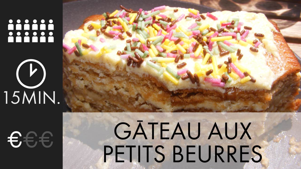 Un Gateau Aux Petits Beurre Pour 12 Personnes Recettes Elle A Table