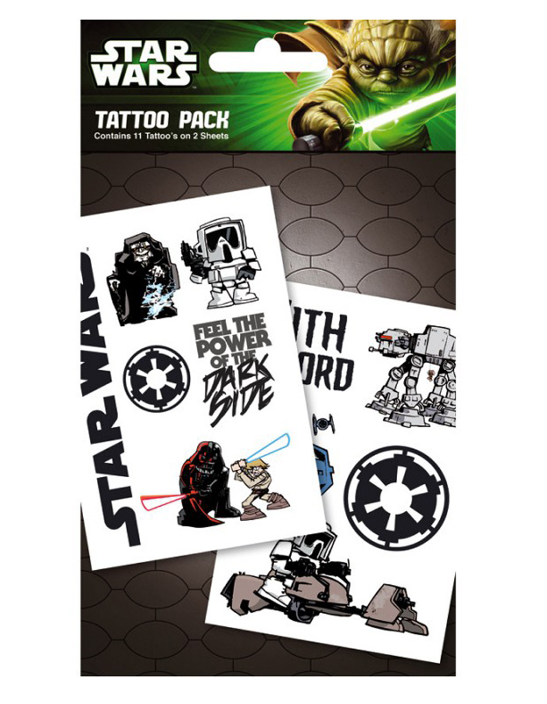Tatouages Temporaires « Star Wars Empire » - Star Wars : Les Objets Dérivés  Les Plus Cool De La Galaxie - Elle