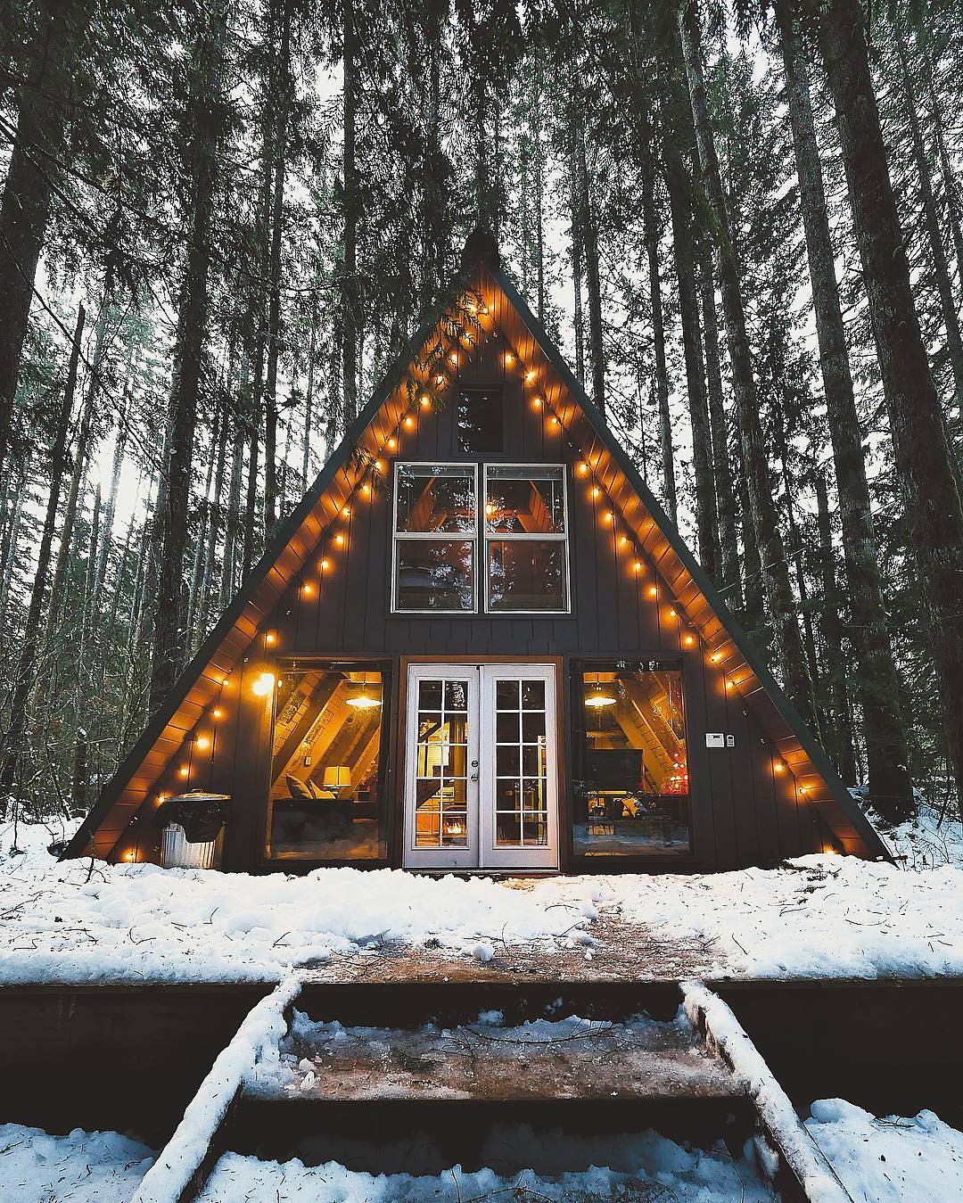 1.Tye Haus AFrame Cabin, à Skykomish, Washington, US Les 10 photos
