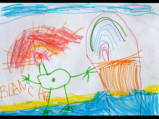 Blanche 4 Ans  Que révèlent les dessins de nos enfants ?  Elle