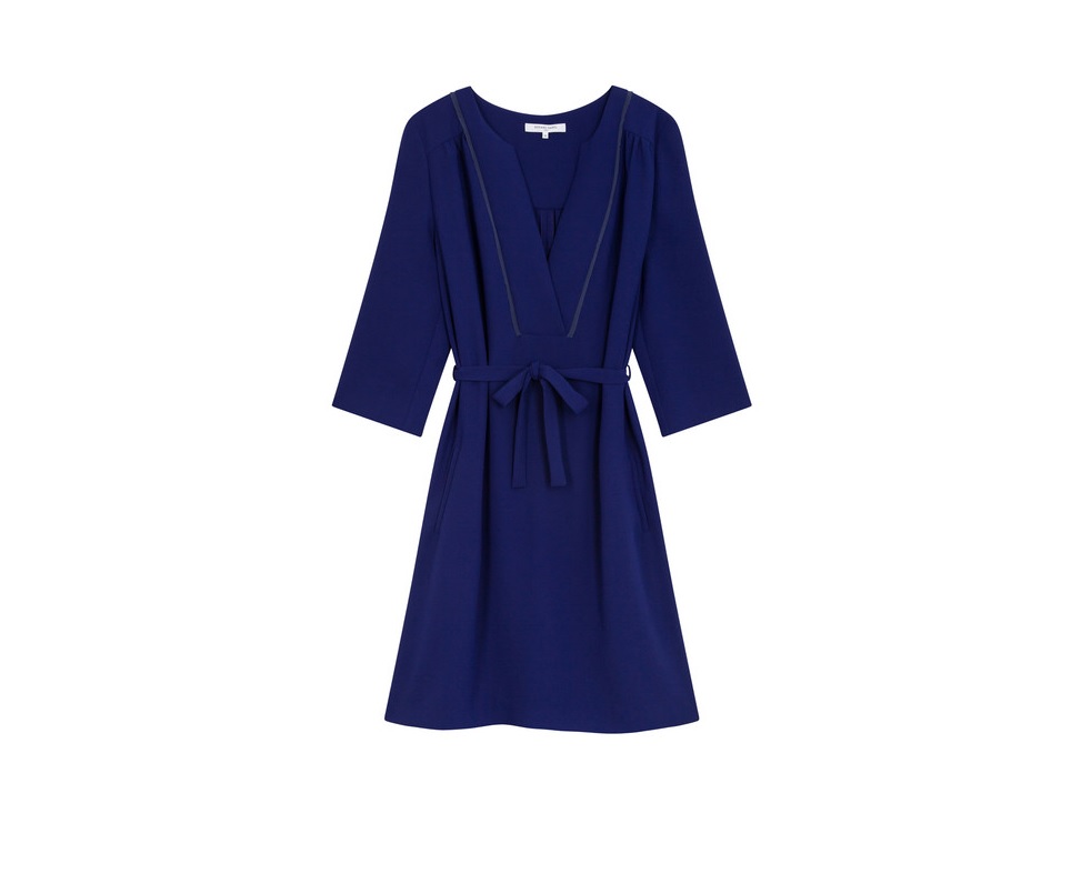 Robe témoin de mariage bleue marine Gerard Darel - 20 robes de témoin