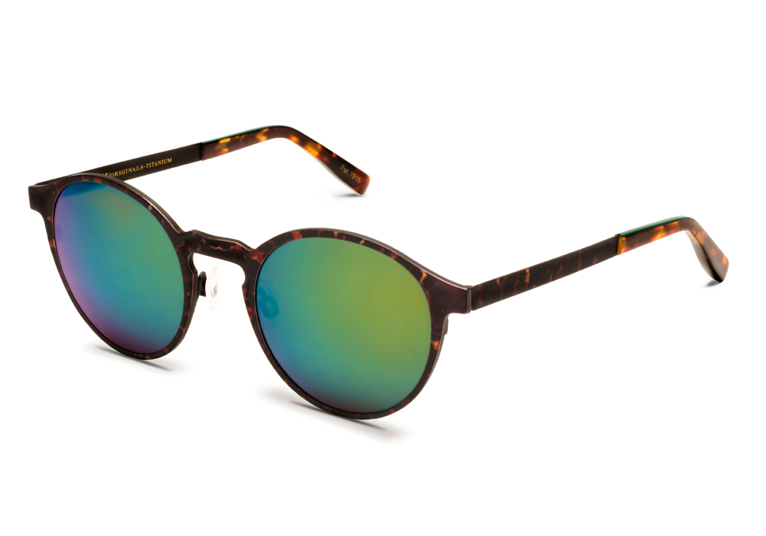 Lunettes de soleil miroir avec monture mouchetée Moscot - 20 lunettes
