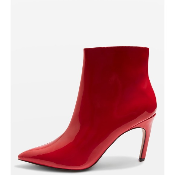 bottines rouges pas cher