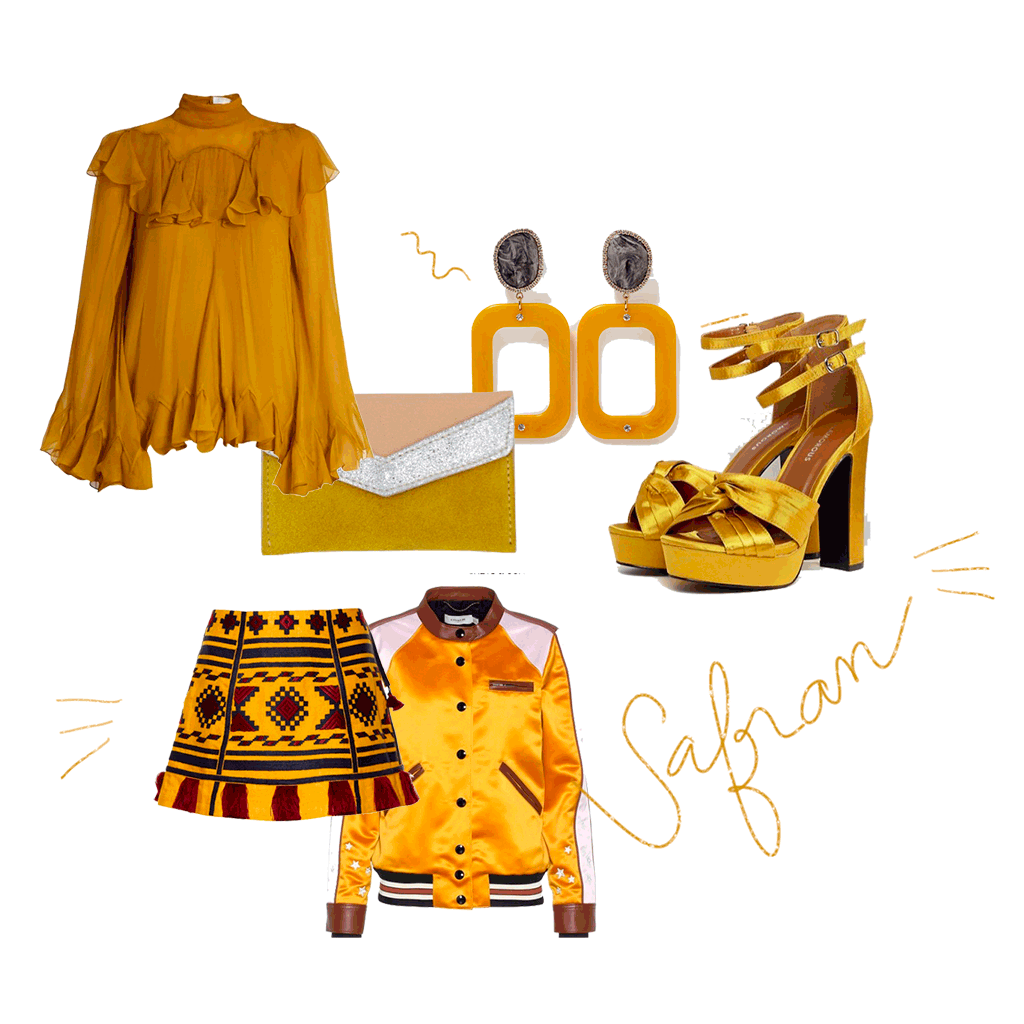 robe jaune safran