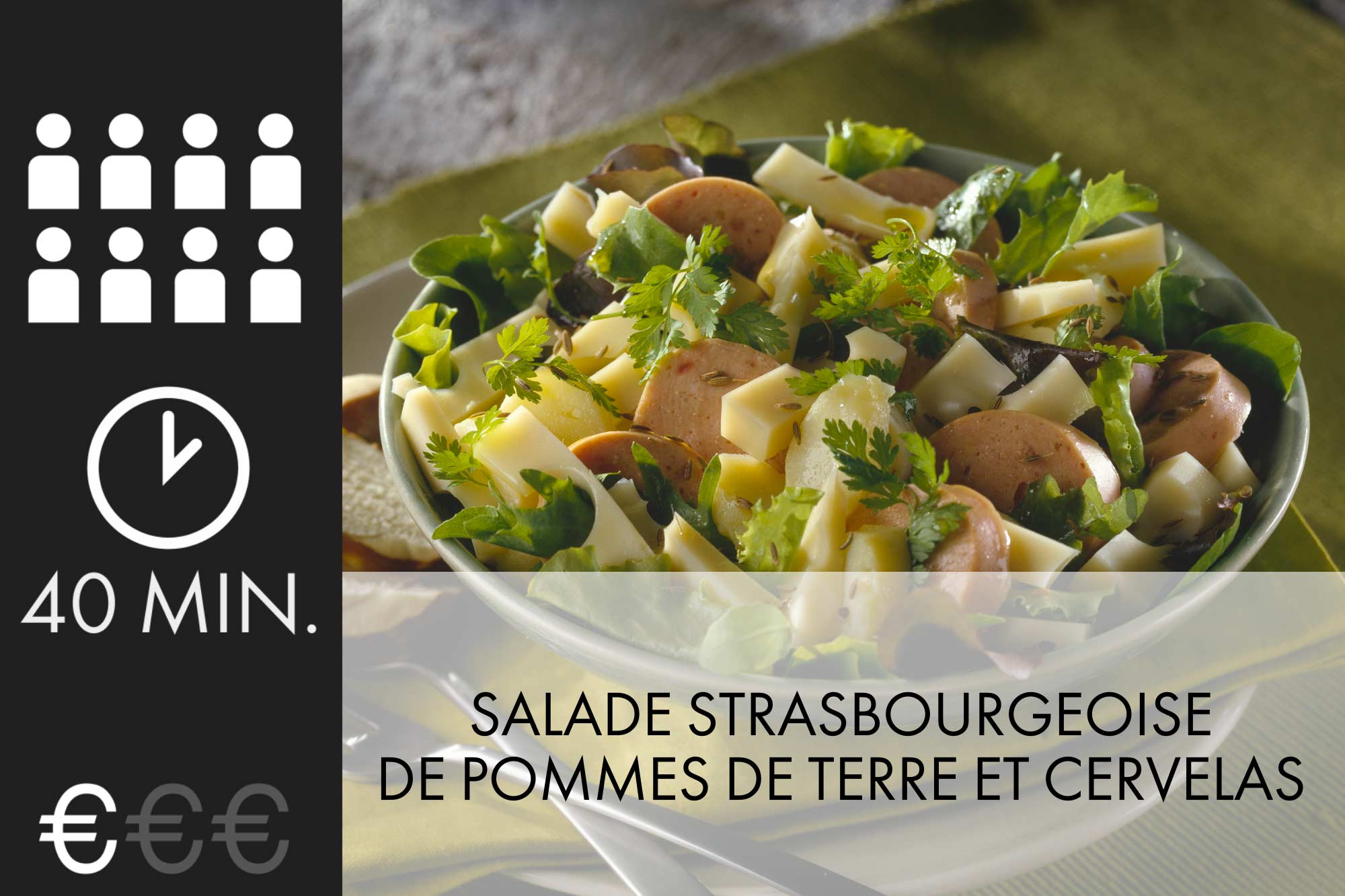 Salade Strasbourgeoise De Pommes De Terre Et Cervelas Pour 8