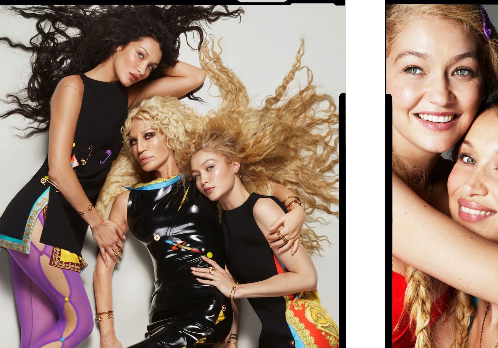Donatella Versace, Gigi et Bella Hadid : trio gagnant de la nouvelle campagne Versace