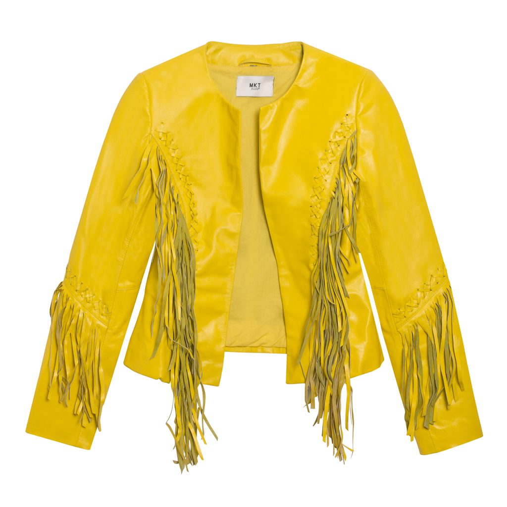 Veste à franges en cuir MKT Studio Une veste à franges pour jouer à la cowgirl Elle