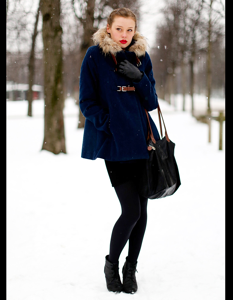 manteau avec capuche fourrure