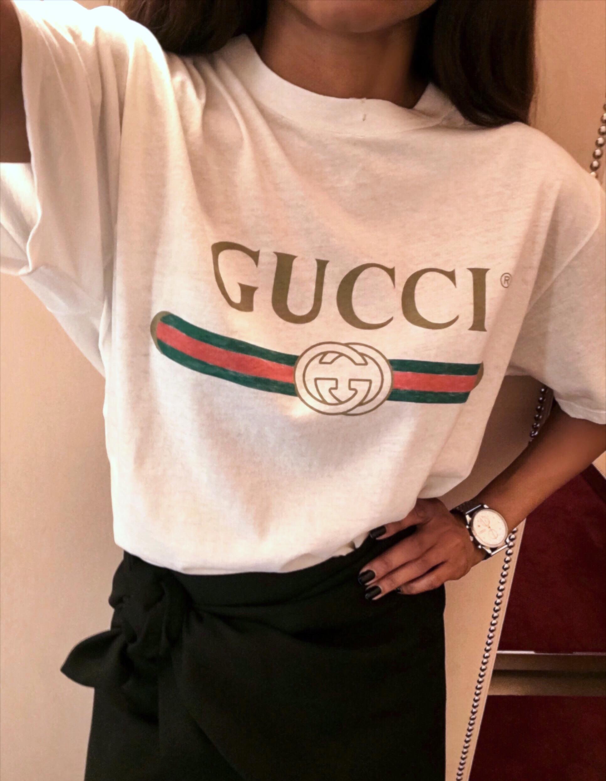 t-shirt Gucci : tee-shirt logo Gucci - Elle