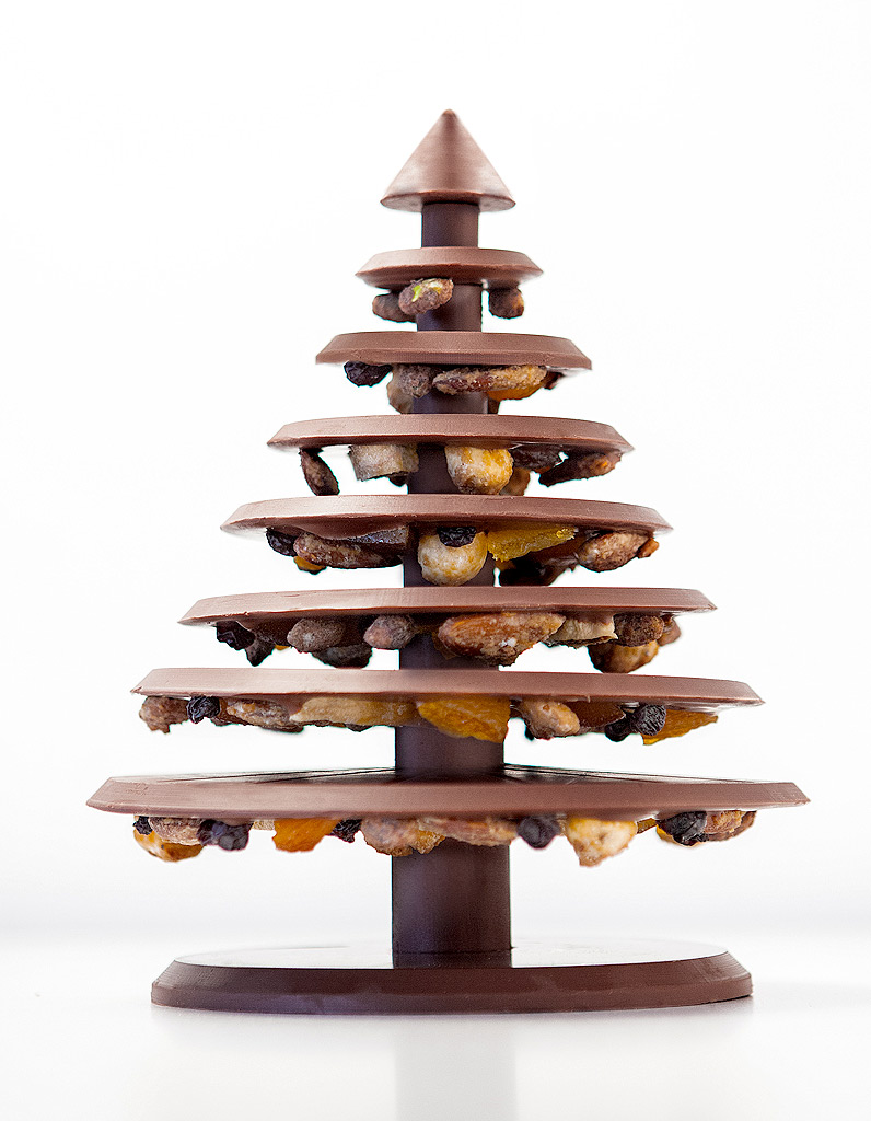 L’arbre de Noël au chocolat noir ou lait, La Manufacture de Chocolat