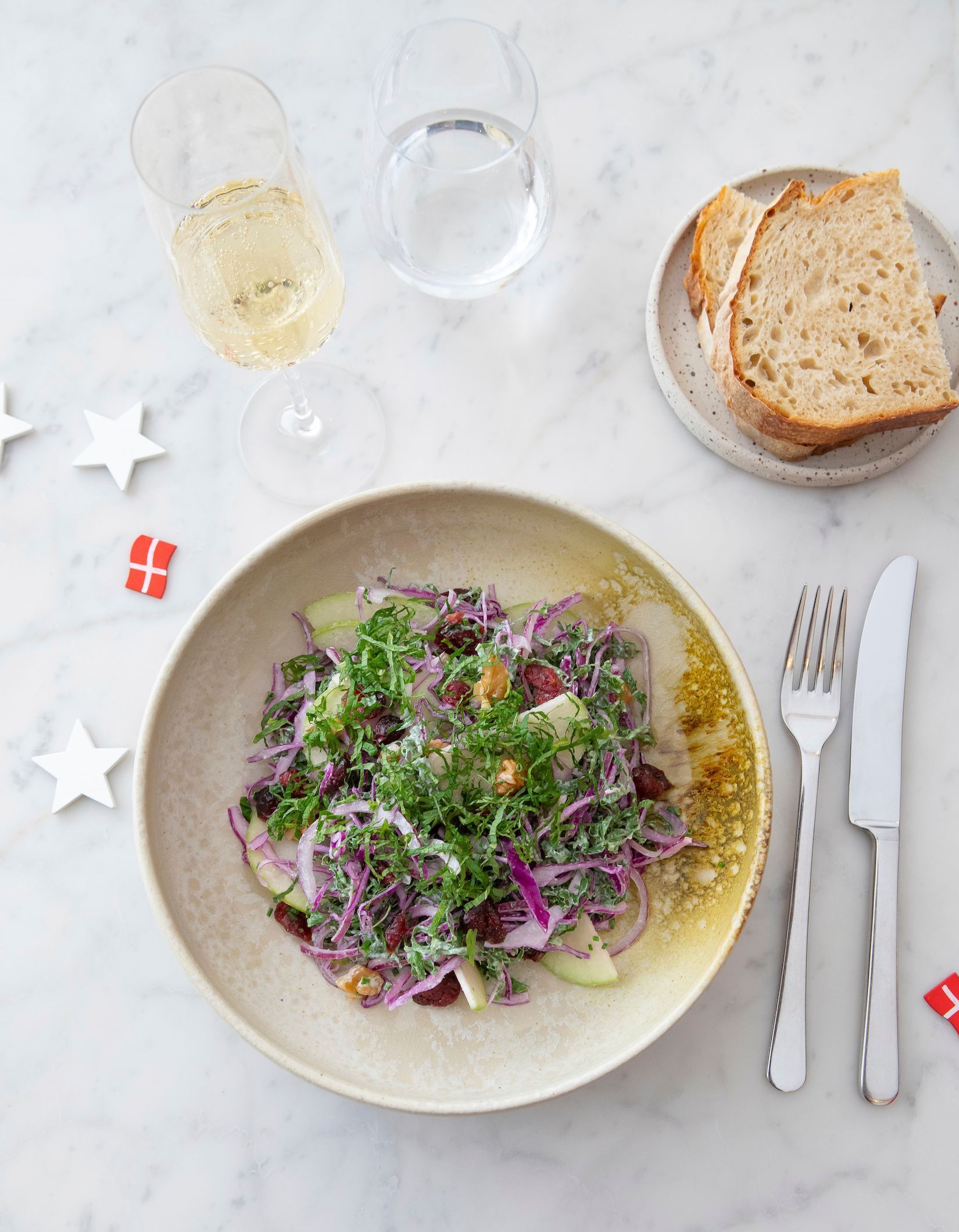 Salade végétarienne de Noël - Menu de Noël scandinave pour un réveillon réussi - Elle