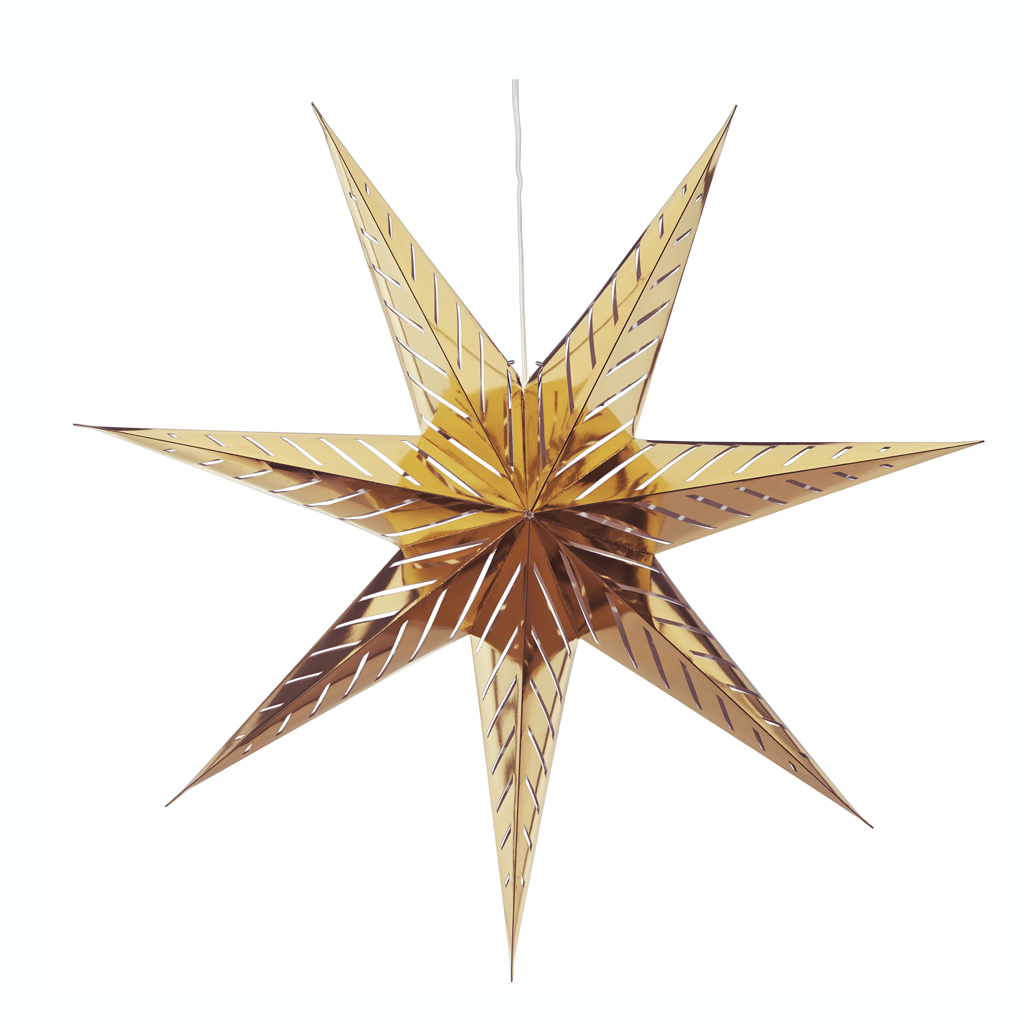 Une étoile dorée - La déco de Noël illumine la maison - Elle