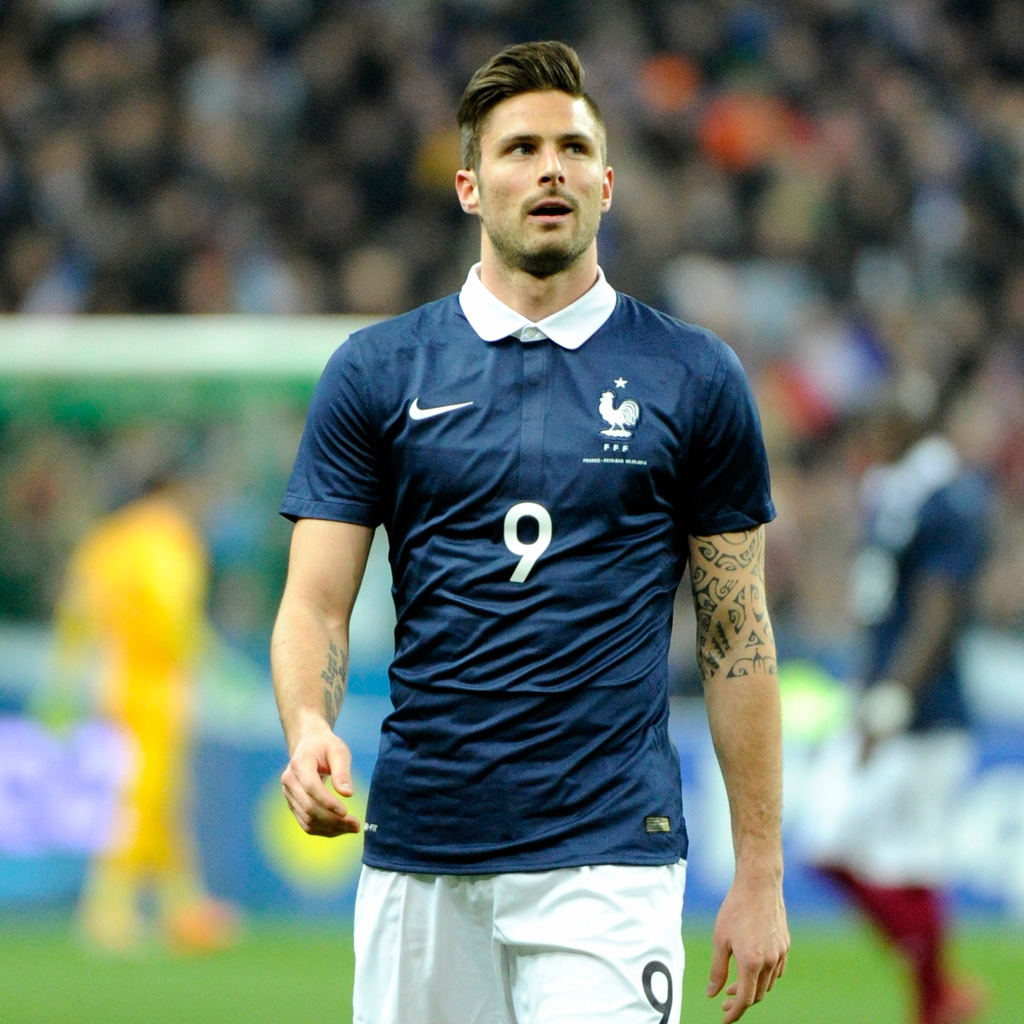 Olivier Giroud Bresil 14 Les Footballeurs Champions Du Monde Du Tatouage Elle