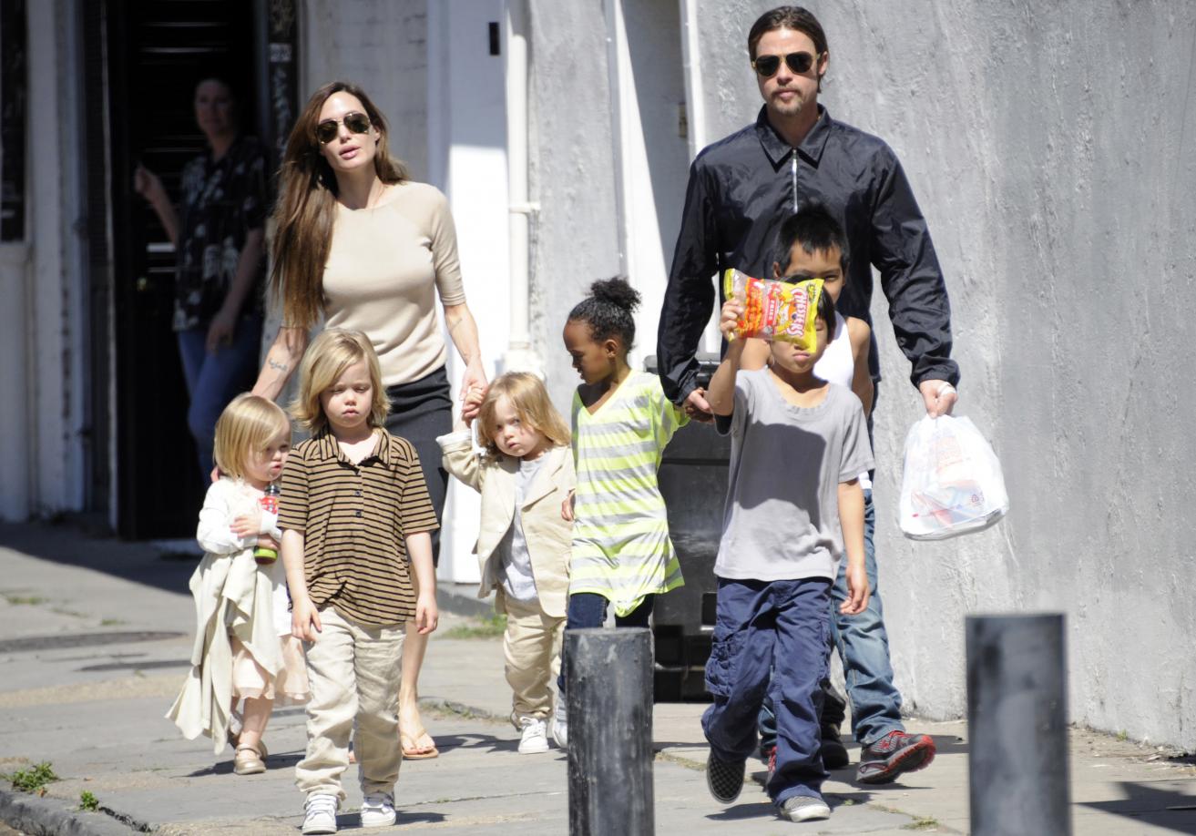 Brad Pitt Et Angelina Jolie Les Enfants De Brad Pitt Et Angelina Jolie Elle